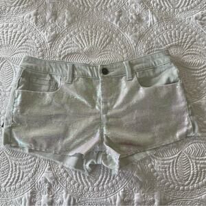 Victoria's Secret VS Boyfriend Sequin Front Jean Shorts Size 6 Summer Y2K Denim